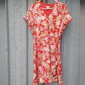 J. Jill Floral Wrap Dress